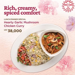 Hearty Garlic Mushroom Chicken Curry