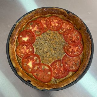 Whole Tuna & Tomato Quiche