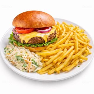 Beef cheeseburger