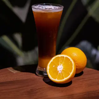 Iced Sparkling Orange Americano