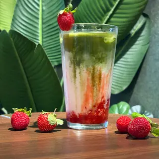 Strawberry Matcha Latte