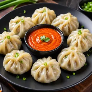 Chicken Momo Steam