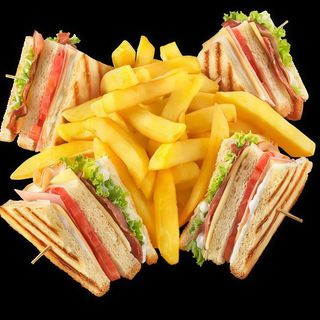 Vegetable Club Sandwich