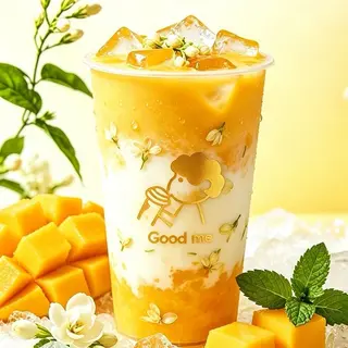 Iced mango jasmine milk