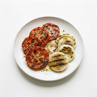 Tomate Y Cebolla A La Plancha