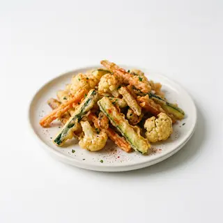 9 Fried mixed vegetables pastellata