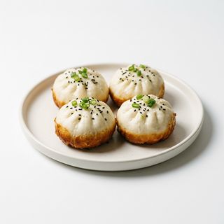 145.Bao di carne alla griglia - 4 pezzi煎包4个