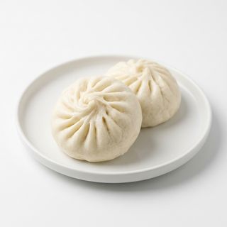 148.Bao di verdure o maiale al vapore - 2 pezzi菜包/肉包子2个