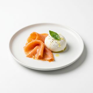 Salmone e mozzarella di bufala