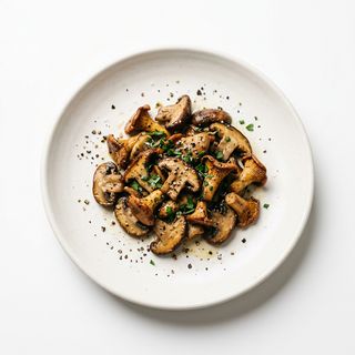 Pepe fresco e funghi