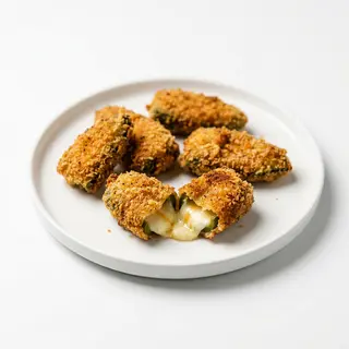 Jalapeños con queso Rebozados