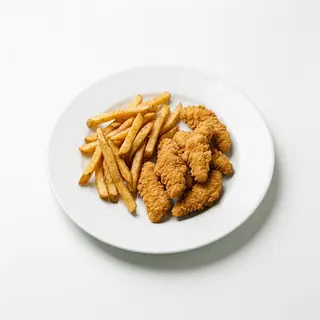 Patatine fritte e bastoncini di pollo - 8 pezzi