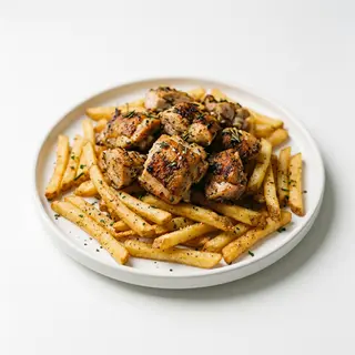 Patatine con pollo