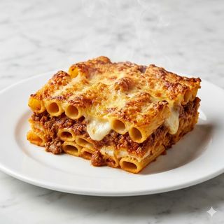 Macarrones Con Salsa De Carne Picada Y Queso