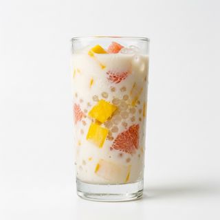Leche De Coco Con Mango Y Pomelo