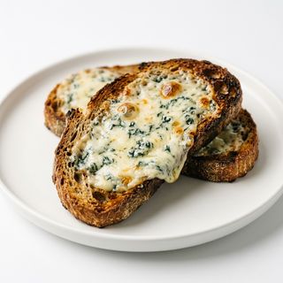 Pan Asado Con Queso Azul