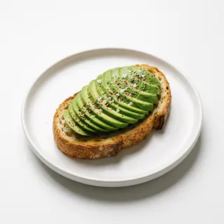 Tostada de aguacate