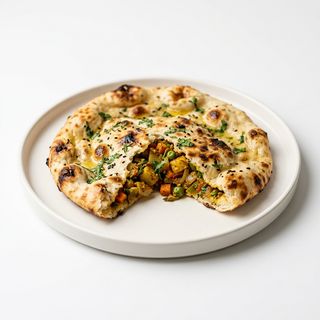 Naan Relleno De Verduras