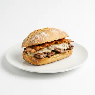 Pitufo de bacon, ternera y queso
