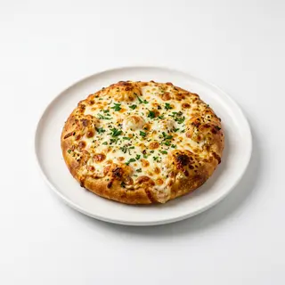 Pizza pan con ajo y queso