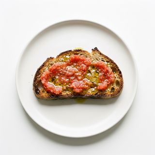 Tosta Con Aceite Y Tomate