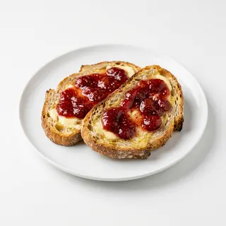 Tosta Con Mantequilla Y Mermelada