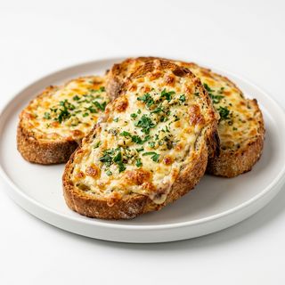 Pan Con Ajo Y Queso (Ración)