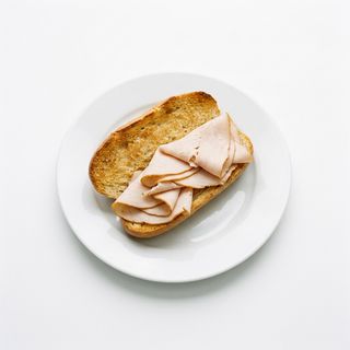 Tostada Con Pechuga De Pavo (Media)