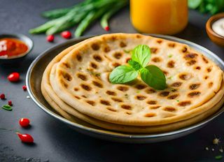 Warstwowy chlebek Parantha