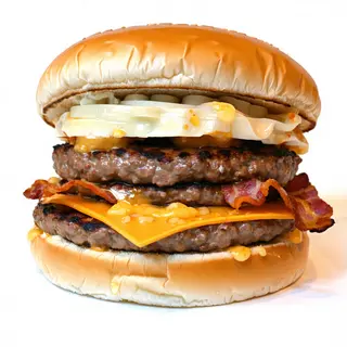 Triple smash burger
