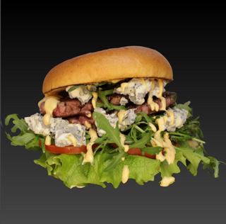 Hamburguesa De Queso Azul