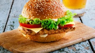 Chicken fillet burger