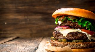 Triple beef burger