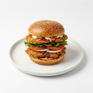 Hamburguesa De Pollo Doble