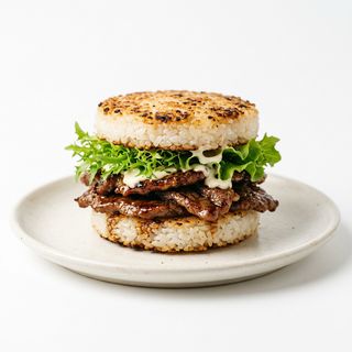 H3. Rice burger gyuniku