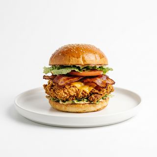 Crispy Chicken Bacon Burger