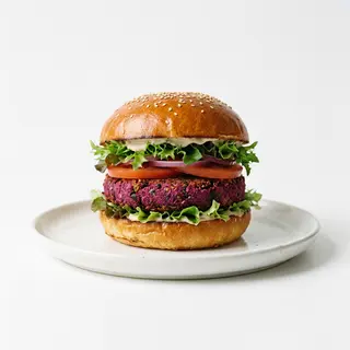 Hamburguesa De Falafel Con Remolacha