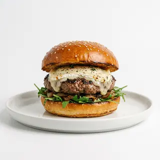 Hamburguesa Con Queso De Cabra