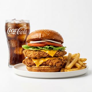 Hamburguesa De Pollo Doble