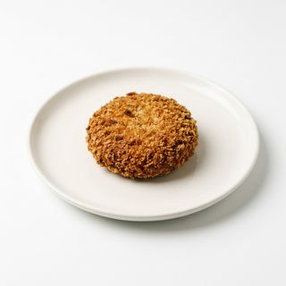 Carne de hamburguesa rebozada