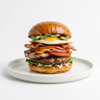 Hamburguesa Mixta De Carne Y Chuleta