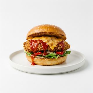 Hot Devil Crispy Chicken Burger