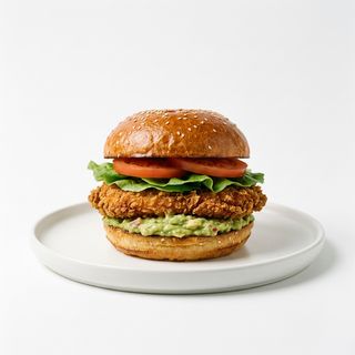 Hamburguesa De Pollo Crujiente