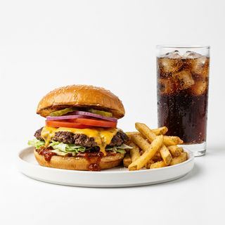 Hamburguesa Con Queso Y Chili