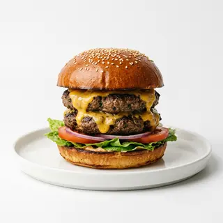 Hamburguesa Doble De Kefta