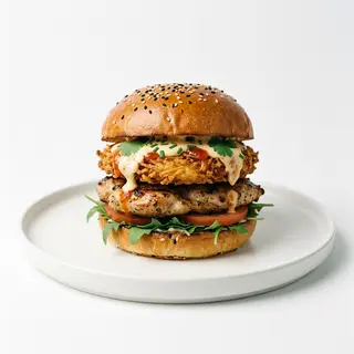 Pollo e frittella di patate