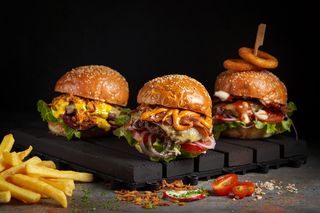 Mini Hamburguesa Con Patatas