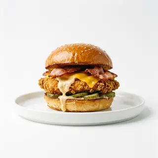 Hamburguesa De Pollo Crujiente