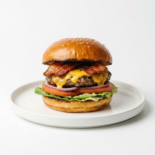 Hamburguesa Completa Con Bacon