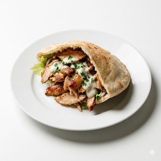 Kebab de pollo solo carne